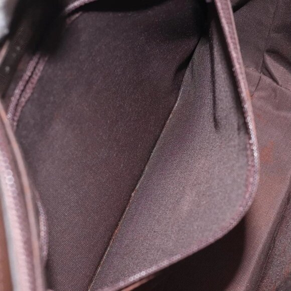 BURBERRY Nova Check Shoulder Bag Canvas Leather Beige Silver Auth - Picture 13 of 16